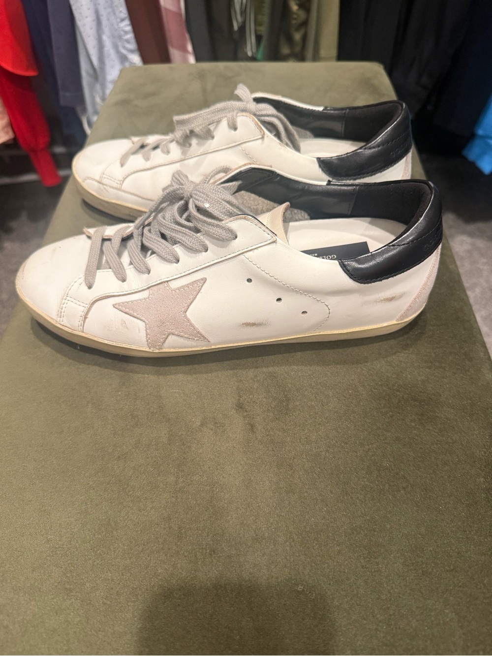 Golden Goose White Leather Sneakers